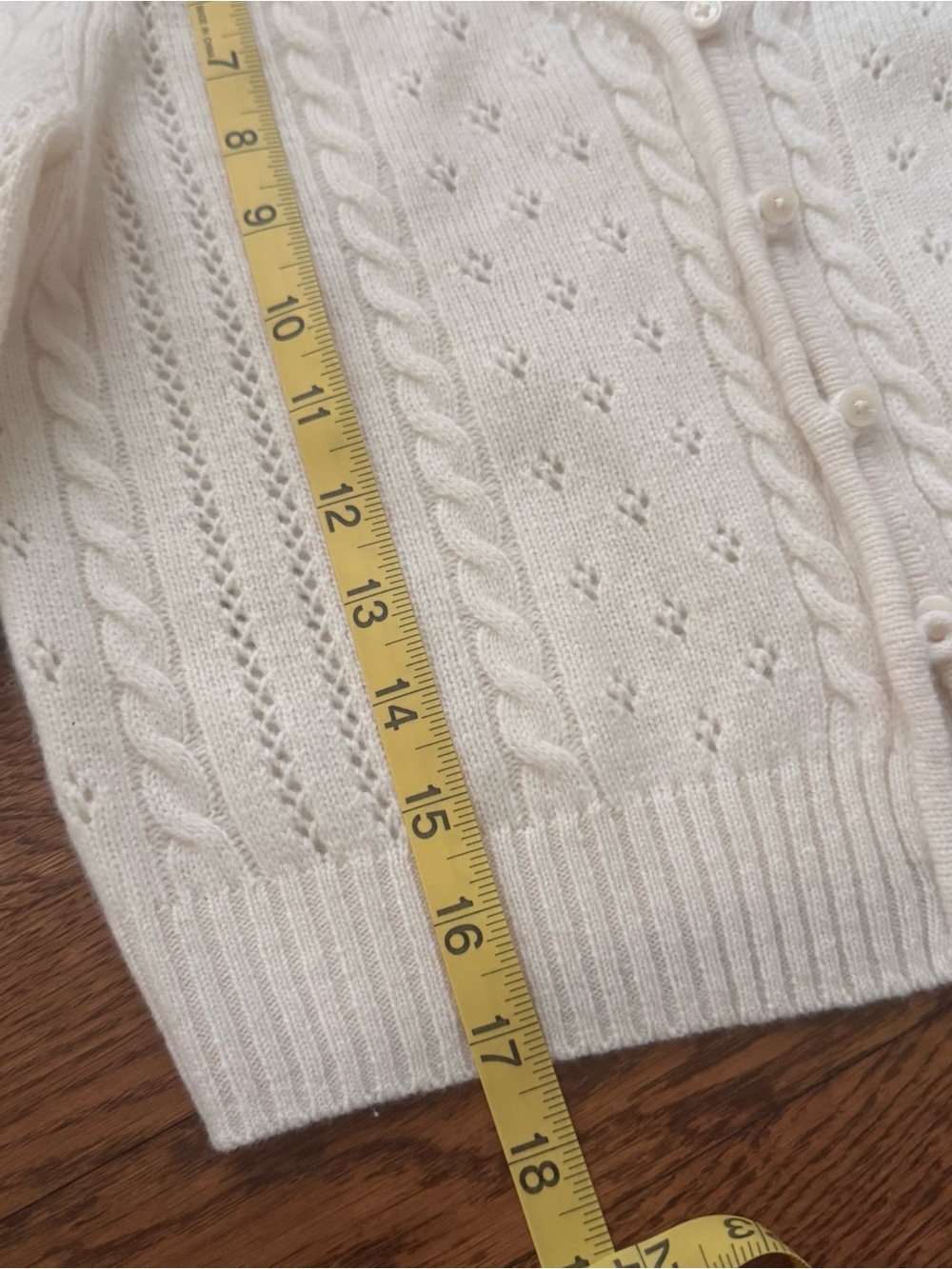 Aritzia Cropped Pointelle Knit Top - Picture 5 of 6